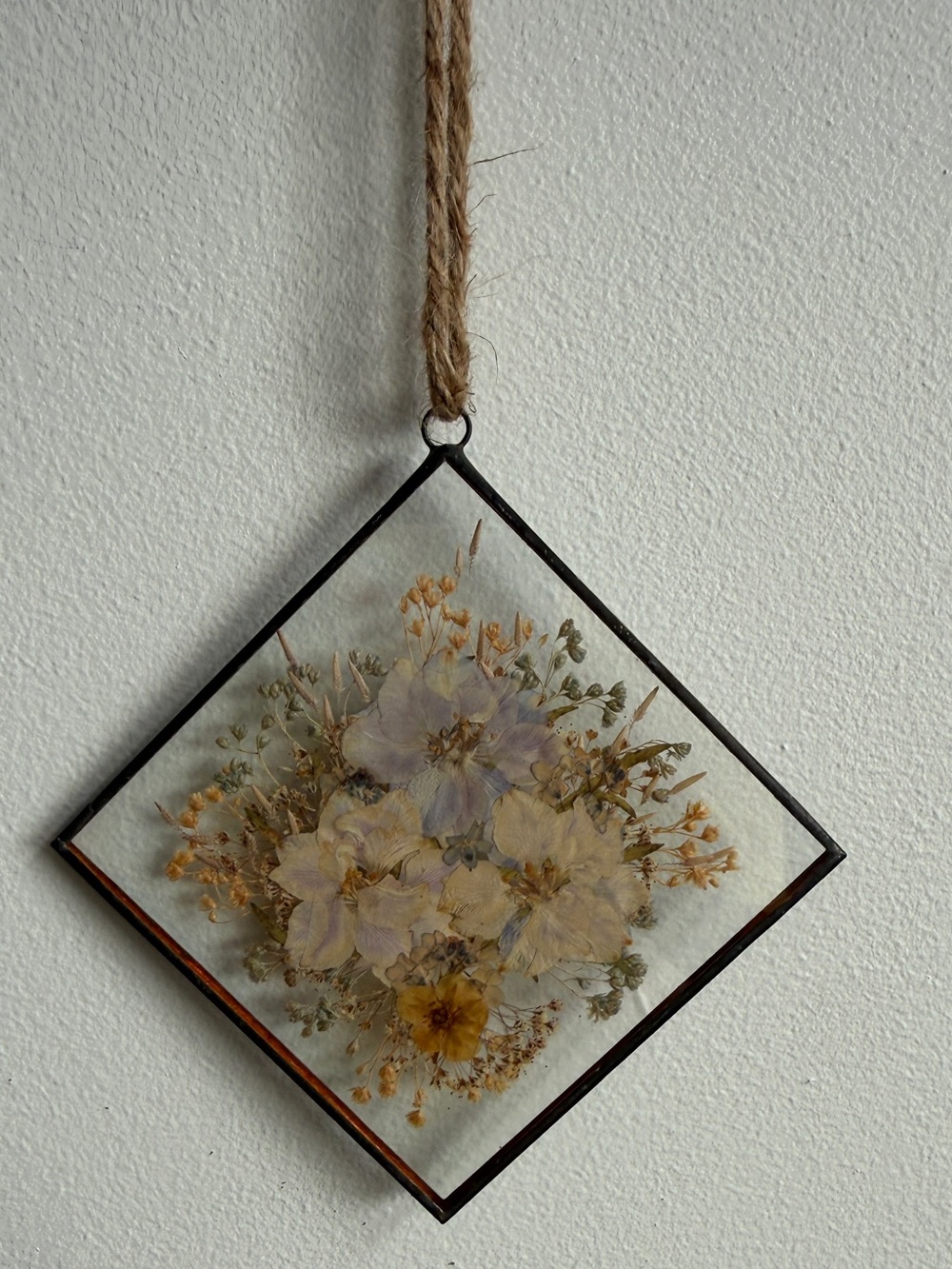 Vintage handmade glass sun catcher